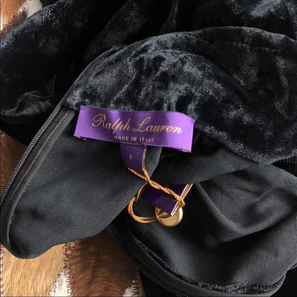 Ralph Lauren purple label. Black velvet. New. - Picture 2 of 3